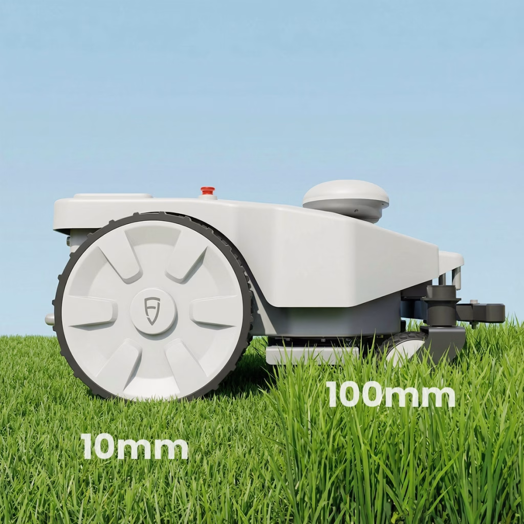 FJ Dynamics FRX robotic mower cutting heights