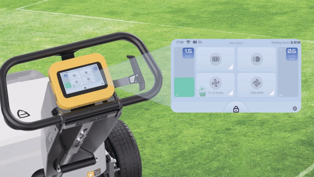 FJ Dynamics GM22S Greens Mower Touchscreen
