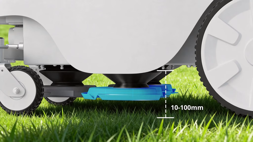 FJ Dynamics Titan Robotic Mower Cut Heights