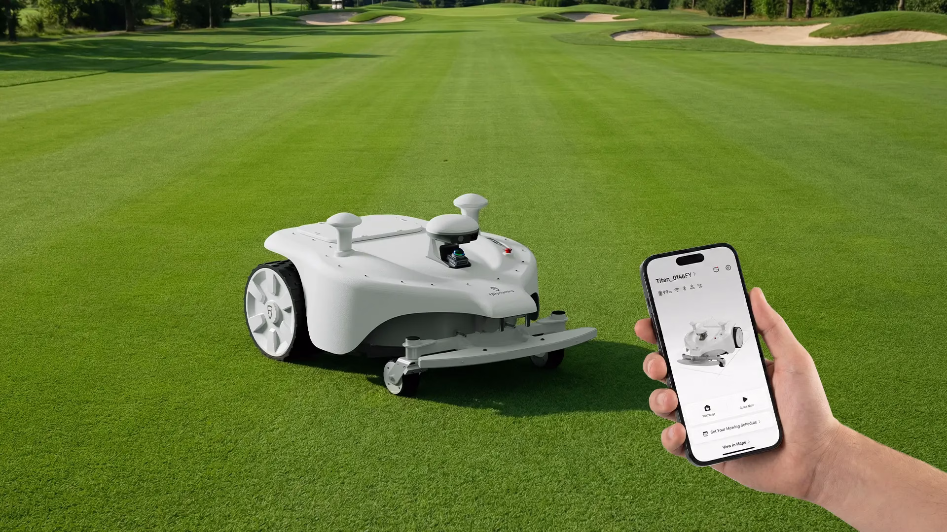 FJ Dynamics Titan Robotic Mower App Control