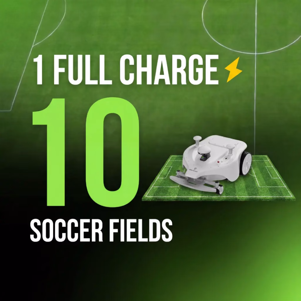 10 Football Fields per Charge