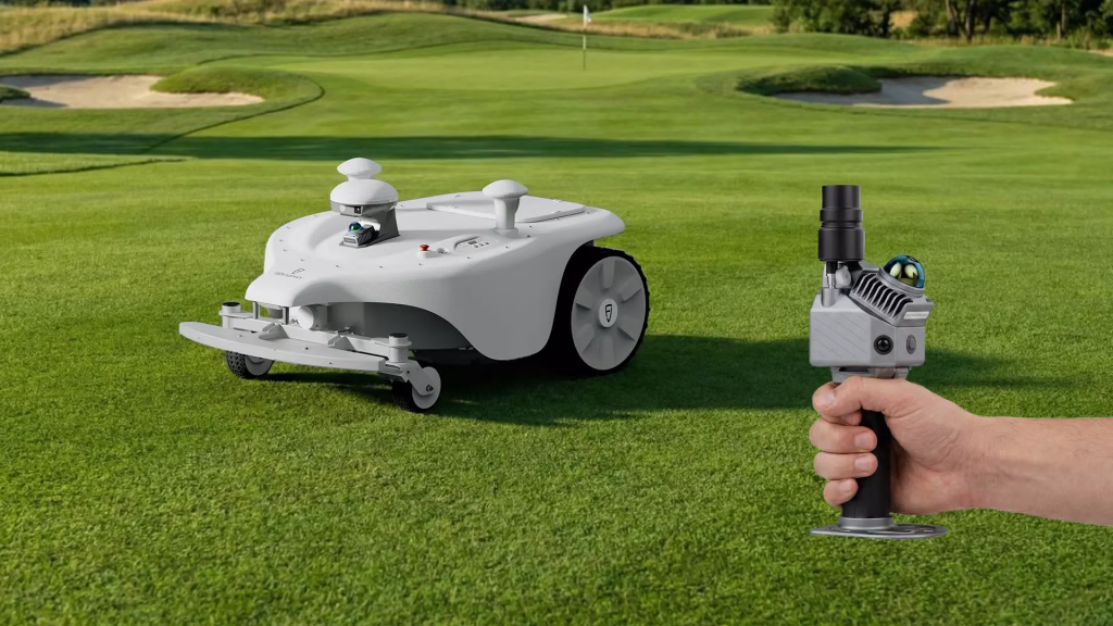 Titan Robotic Mower and Trion P2 LiDAR Scanner